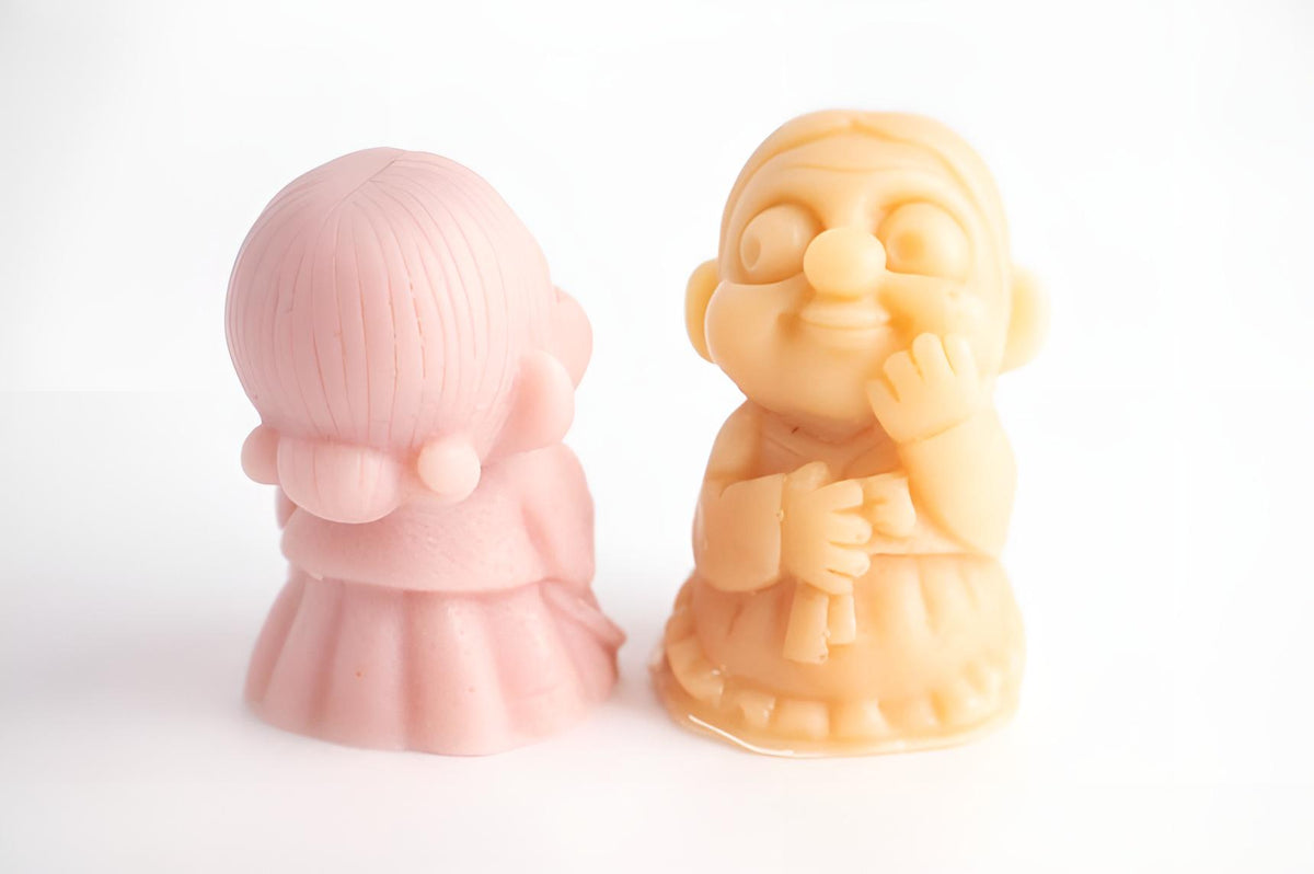 Dolhareubang Silicone Mold, Stone Grandpa Grandma Figurine