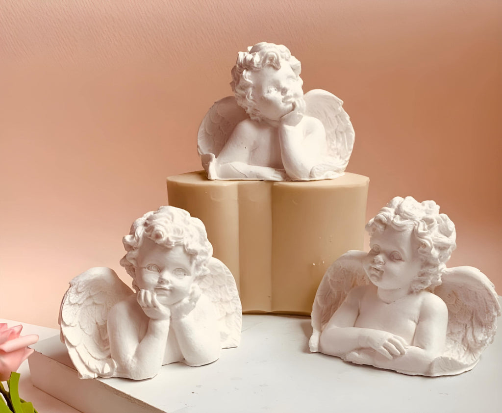 Baby Angel Silicone Mold, Candle Resin Soap Plaster Clay, Winged Cherub