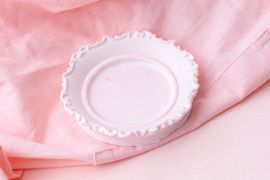 Vintage Style Round Jewelry Tray Silicone Mold, Photo Frame, Coaster (4.3'')