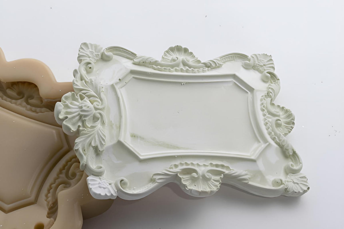 Ornate Frame Silicone Mold - Baroque Style Resin Clay Mould