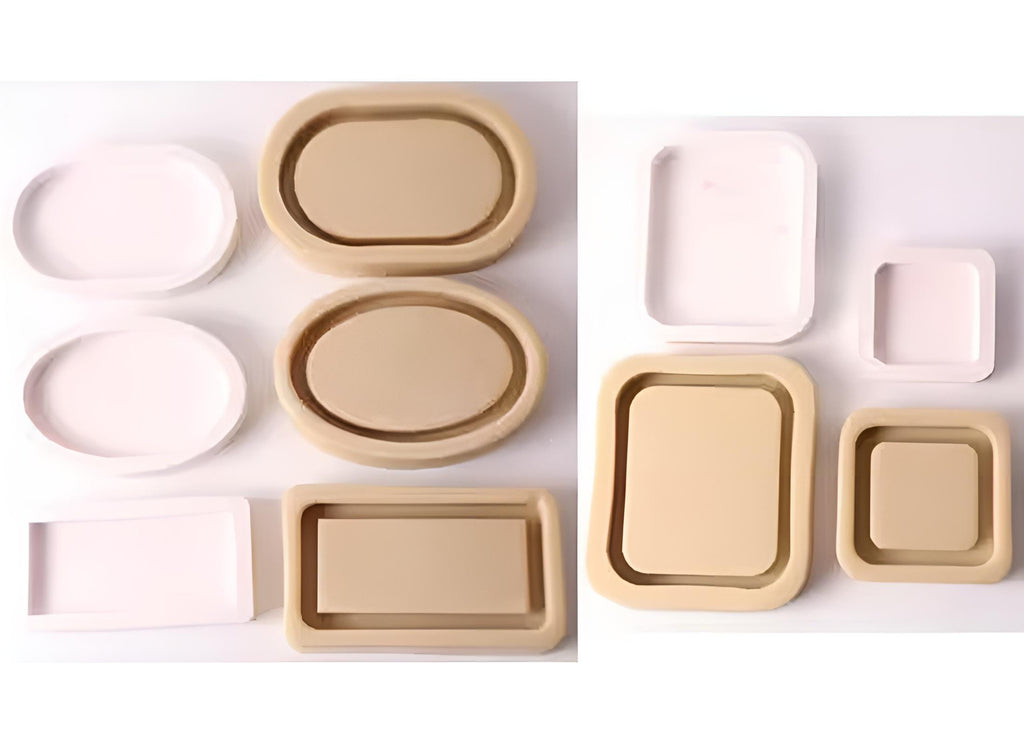 Modern Tray Silicone Mold, Candle Holder, Coaster Making