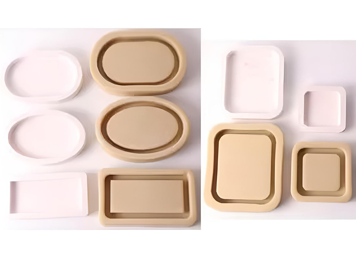 Modern Tray Silicone Mold, Candle Holder, Coaster Making