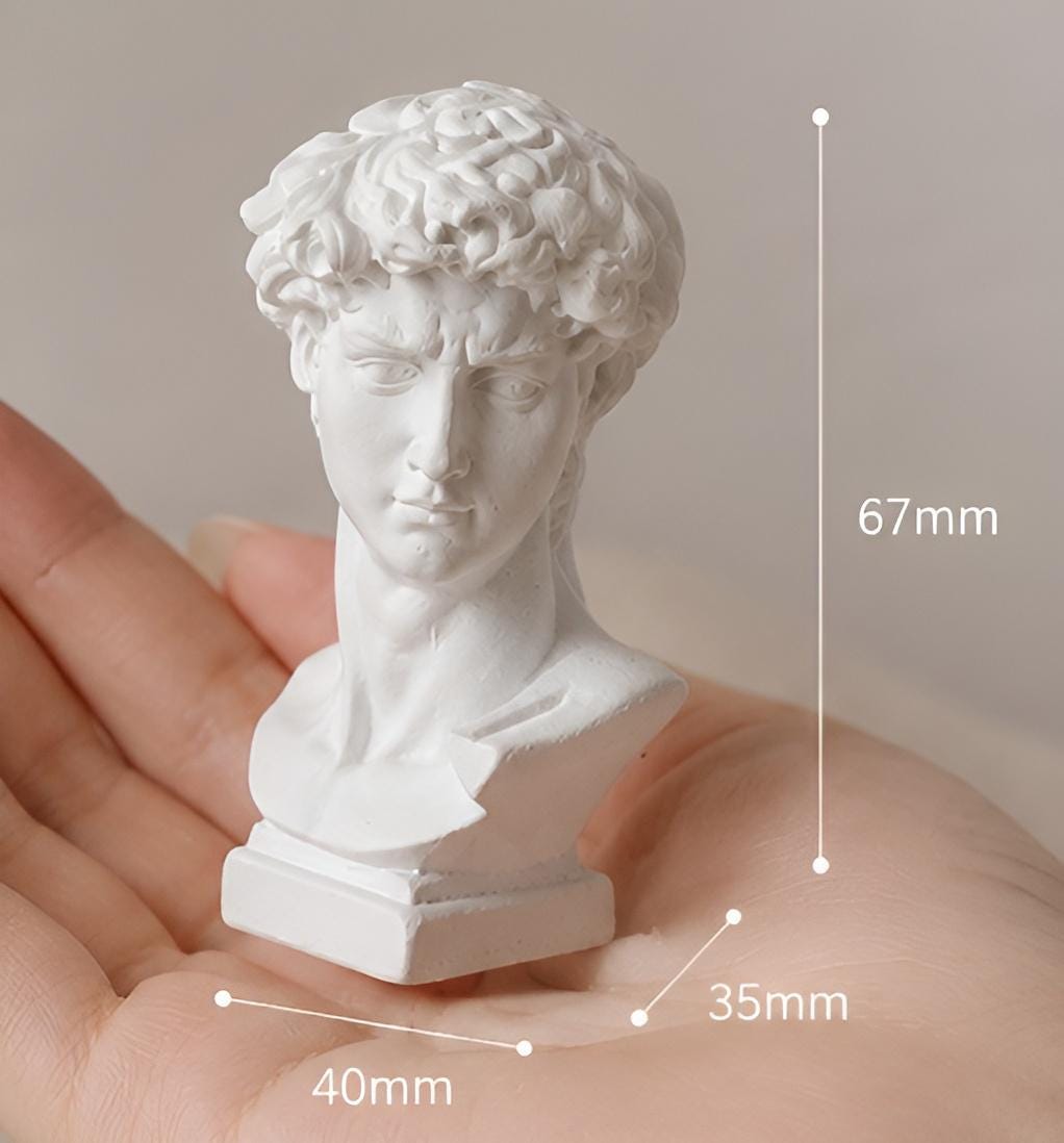 Julian Bust Silicone Mold, Jesmonite Plaster Resin Concrete Candle Casting