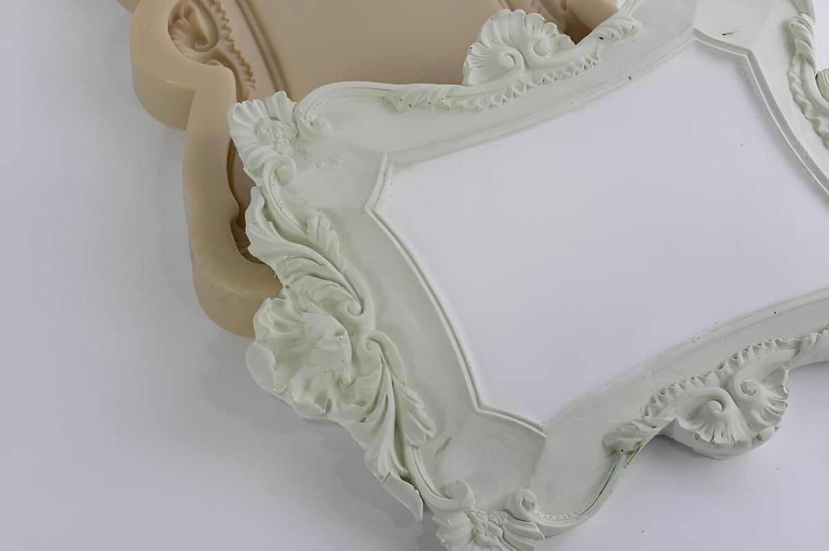 Ornate Frame Silicone Mold - Baroque Style Resin Clay Mould