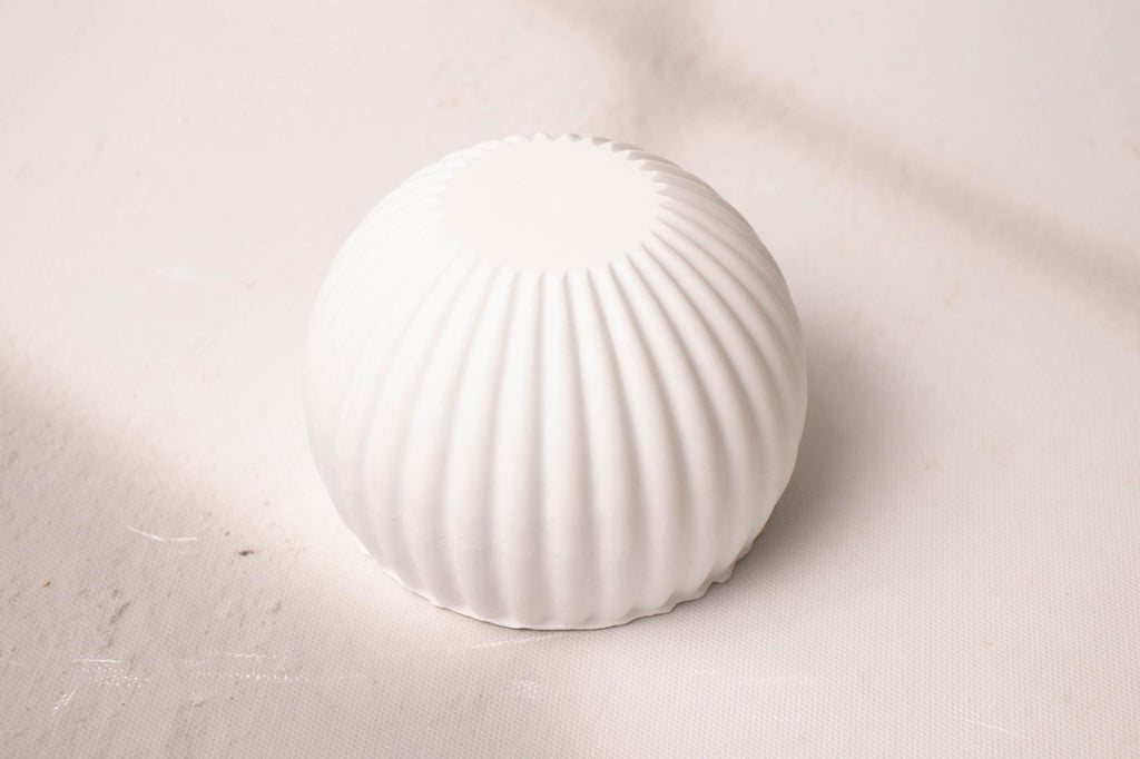 Stripe Dome Bowl Mother Mold, Pottery Plaster Mold Making