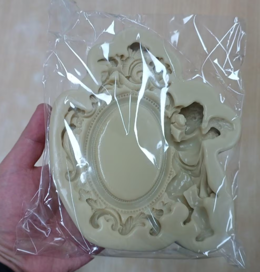 Baby Angel Frame Silicone Mold, Candle Soap Pottery Plaster