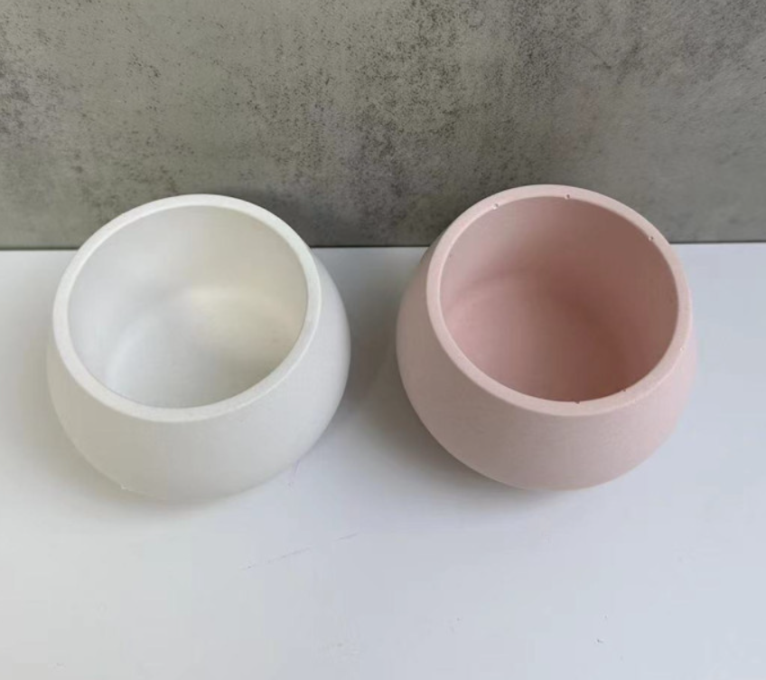 Round Mini Planter Candle Vessel Silicone Mold for Succulent Flower Candle Pot Mold