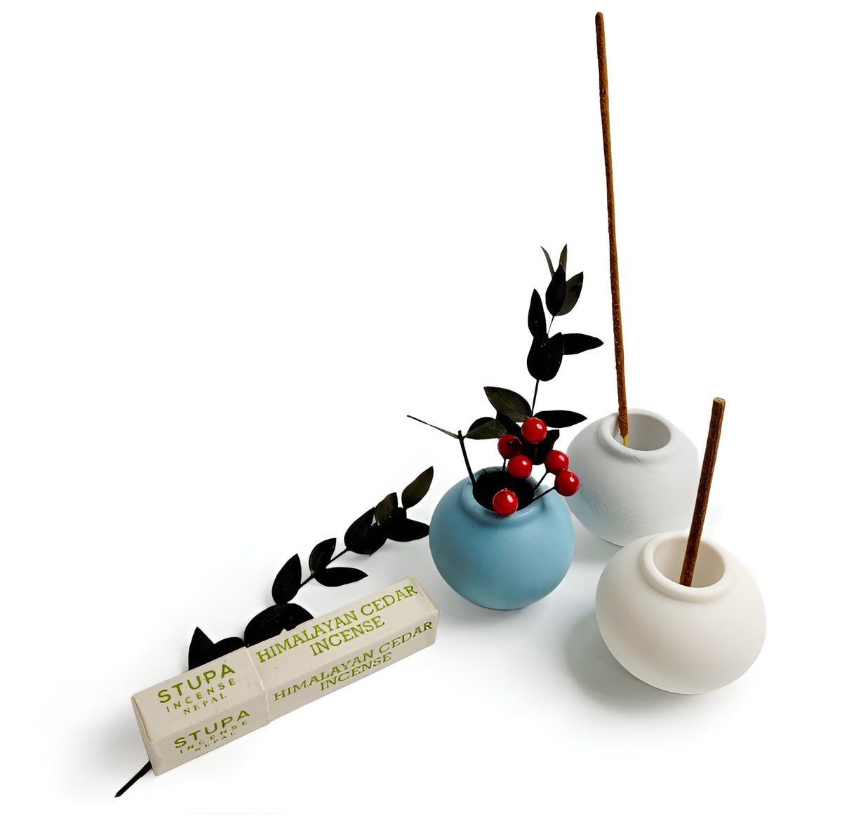 Korean Moon Jar Dal Hangari Round Mini Vase Incense Holders for Candle, Plaster, Resin, Jesmonite