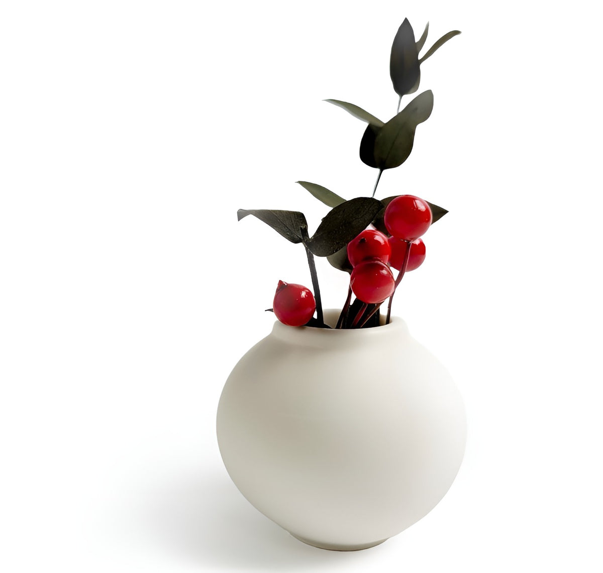 Korean Moon Jar Dal Hangari Round Mini Vase Incense Holders for Candle, Plaster, Resin, Jesmonite