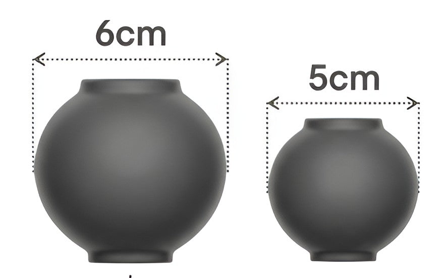 Korean Moon Jar Dal Hangari Round Mini Vase Incense Holders for Candle, Plaster, Resin, Jesmonite