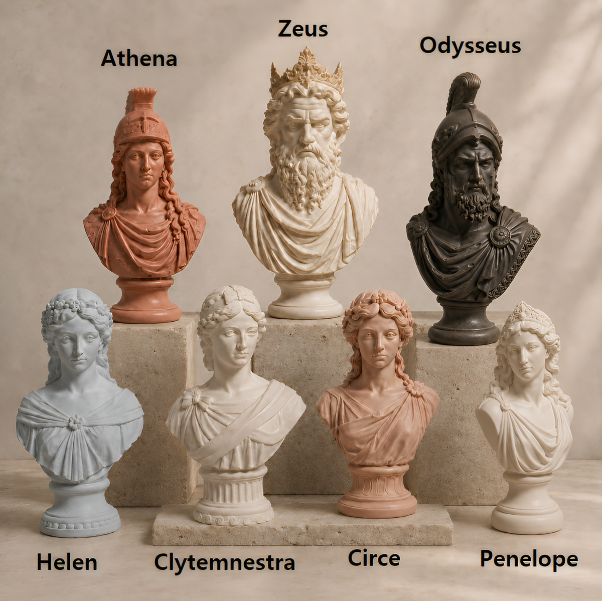 Greek Goddess & Mythology Bust Silicone Mold for Wall Deco, Jesmonite, Plaster, Resin, Pottery, Clay