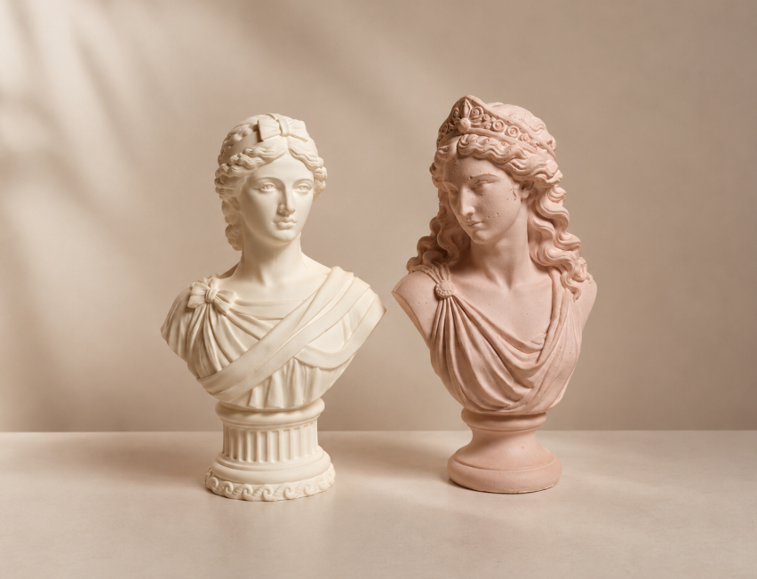 Greek Goddess & Mythology Bust Silicone Mold for Wall Deco, Jesmonite, Plaster, Resin, Pottery, Clay