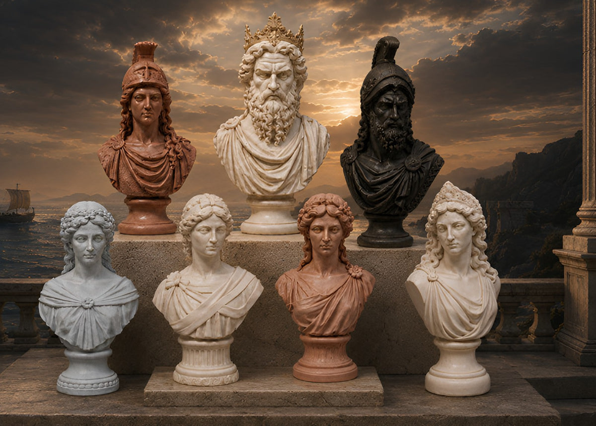 Greek Goddess & Mythology Bust Silicone Mold for Wall Deco, Jesmonite, Plaster, Resin, Pottery, Clay