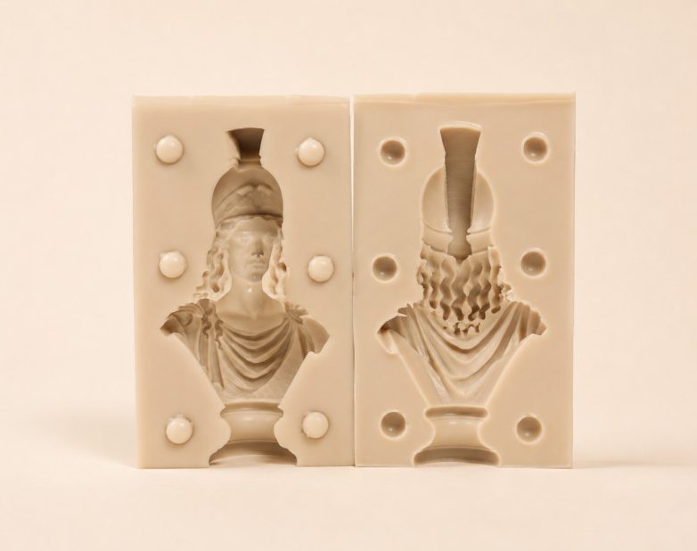 Greek Goddess & Mythology Bust Silicone Mold for Wall Deco, Jesmonite, Plaster, Resin, Pottery, Clay