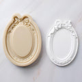 Ribbon Decor Frame Mold, Oval Rectangle Tray, Epoxy Clay