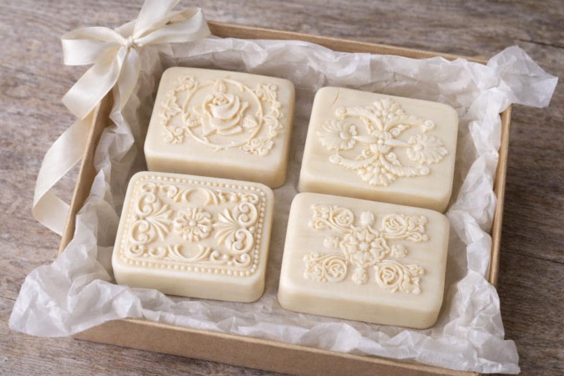 Antique European Style Soap Mold, Hand-Carved Relief, Floral Ornament Diffuser Making
