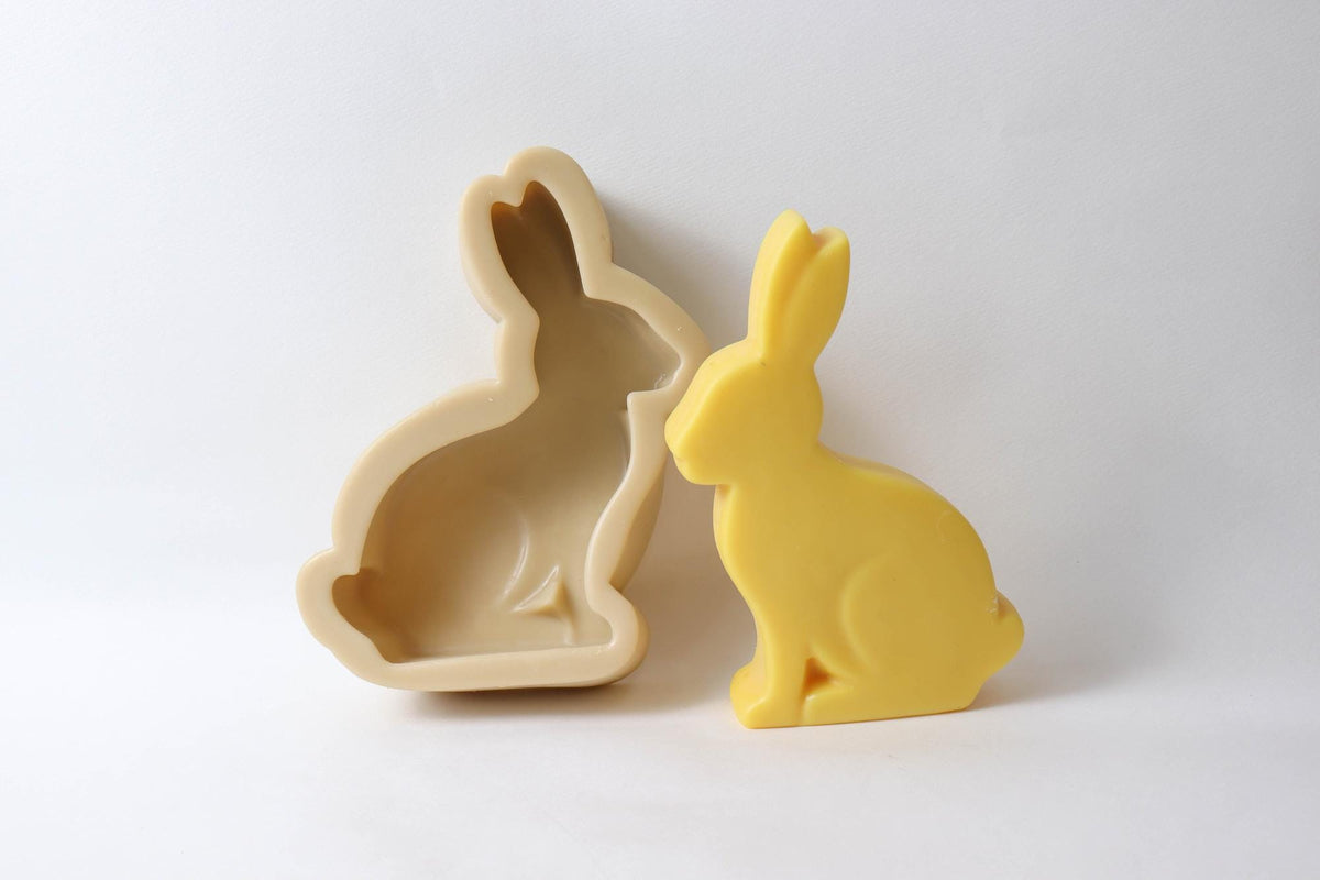 Large Easter Bunny Silicone Mold, Food Grade Tray, Soap, Candle