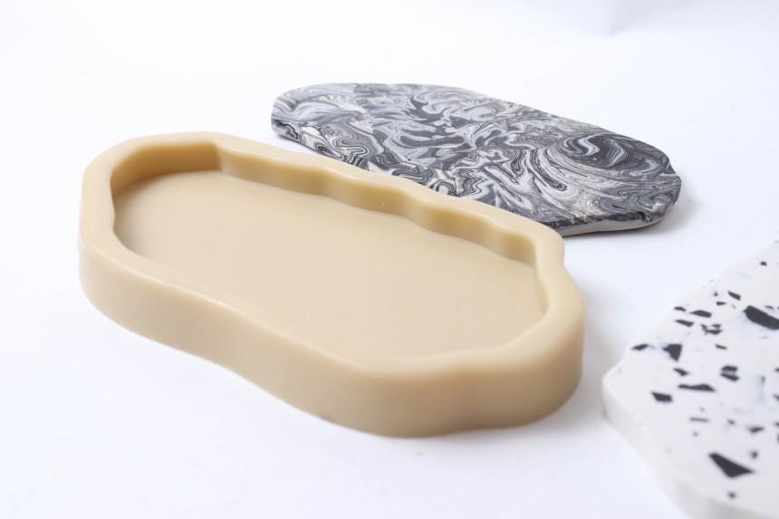Jeju Island Tray Mold, Irregular Resin Coaster Mold