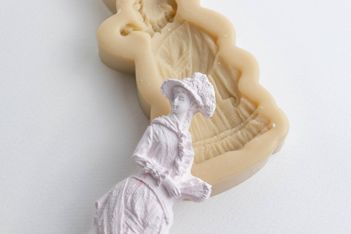 Renaissance Woman Silicone Mold, Victorian Costume Decor