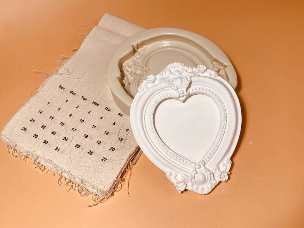 Antique Picture Frame Silicone Mold, Roman Column Tray, Cake Decor