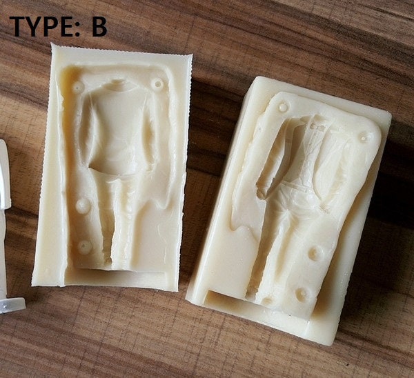 Groom Tuxedo Silicone Mold, Two-Part 3D Wedding Mold