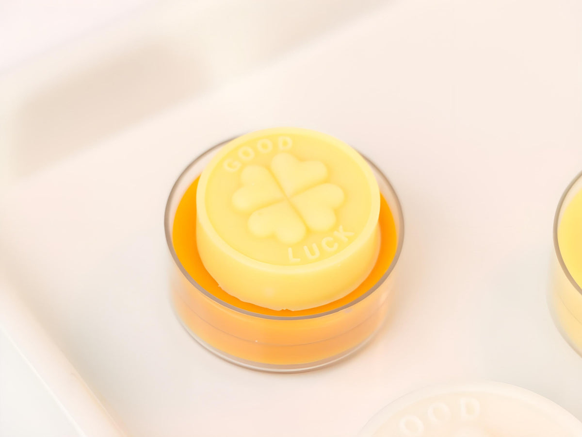 Good Luck Clover Silicone Mold, Coin Soap, Candle, Clay (30/44mm)