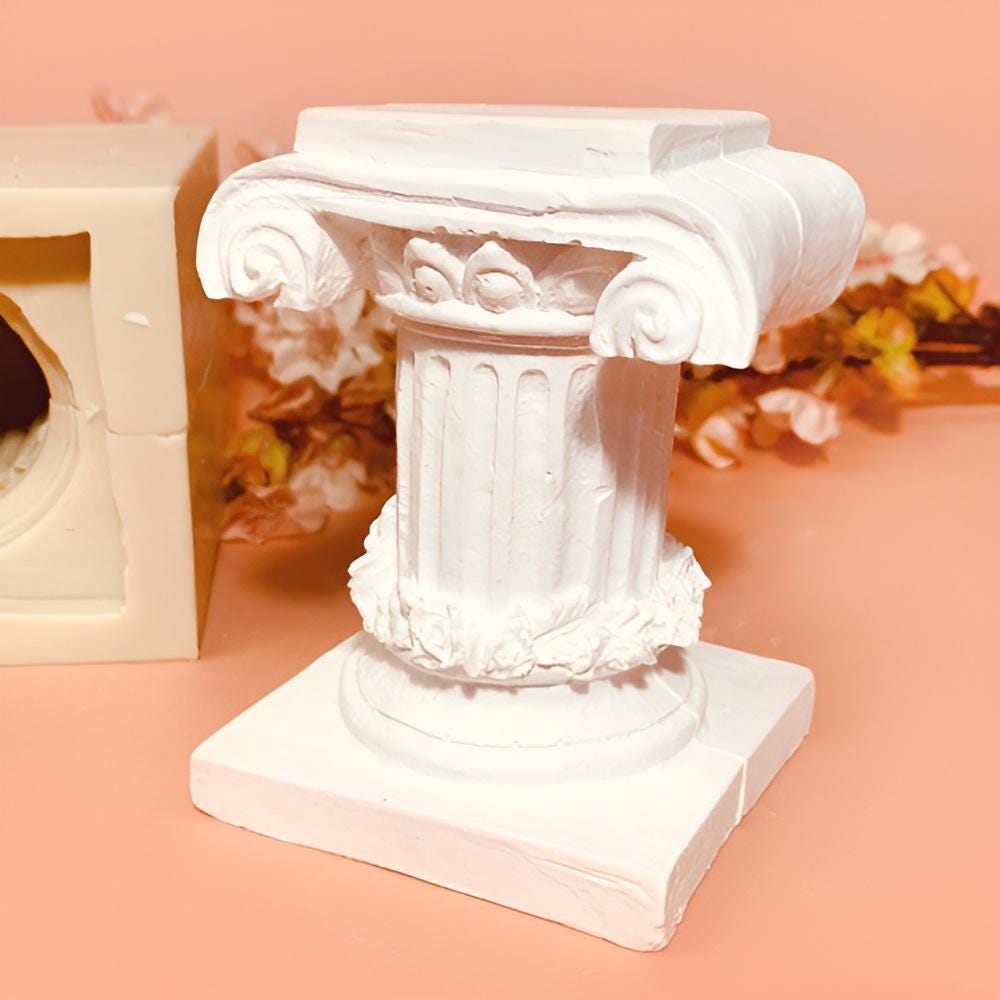 Roman Column Silicone Mold, Statue Deco, Concrete Gypsum Soap Casting