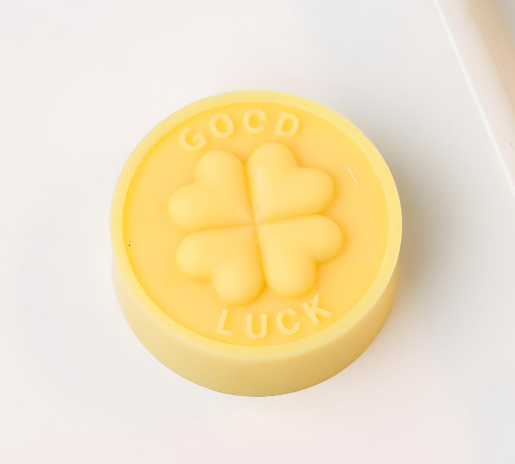 Good Luck Clover Silicone Mold, Coin Soap, Candle, Clay (30/44mm)