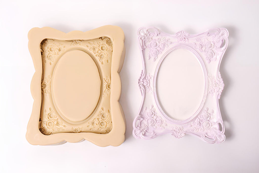 Rococo Frame Silicone Mold, Large Tray, Food Safe