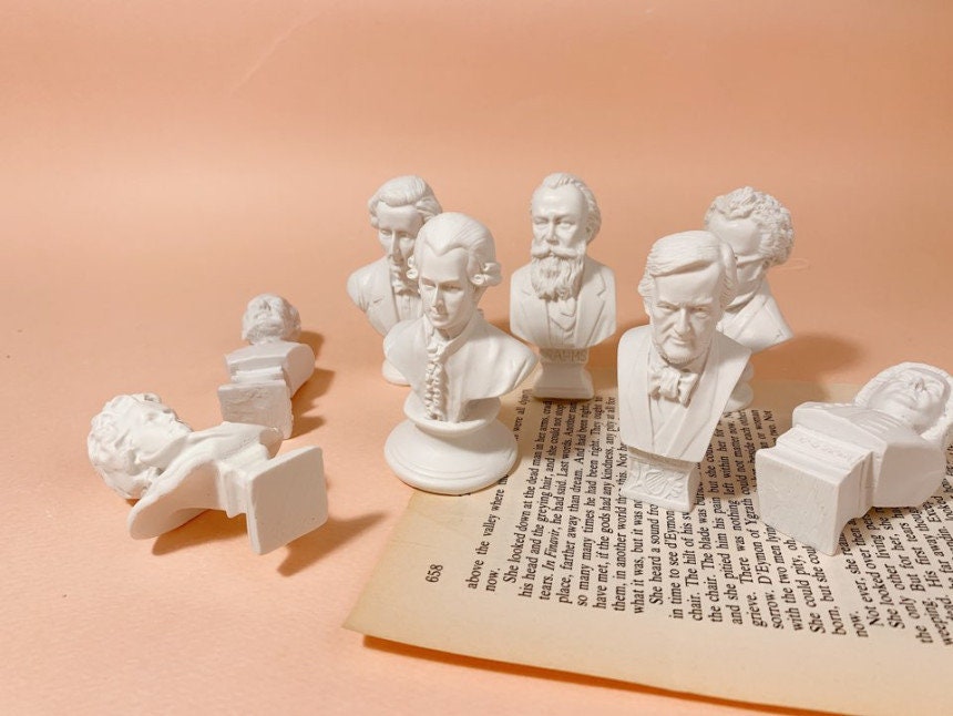 Brahms Bust Silicone Mold, Statue Casting, Jesmonite Plaster Resin Concrete Candle