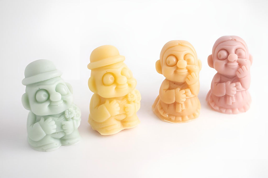 Dolhareubang Silicone Mold, Stone Grandpa Grandma Figurine