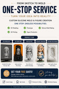 Custom Silicone Mold Service | 3D Modeling, 3D Printing & Figure Creation  | One-Stop Service from Sketch to Silicone Mold