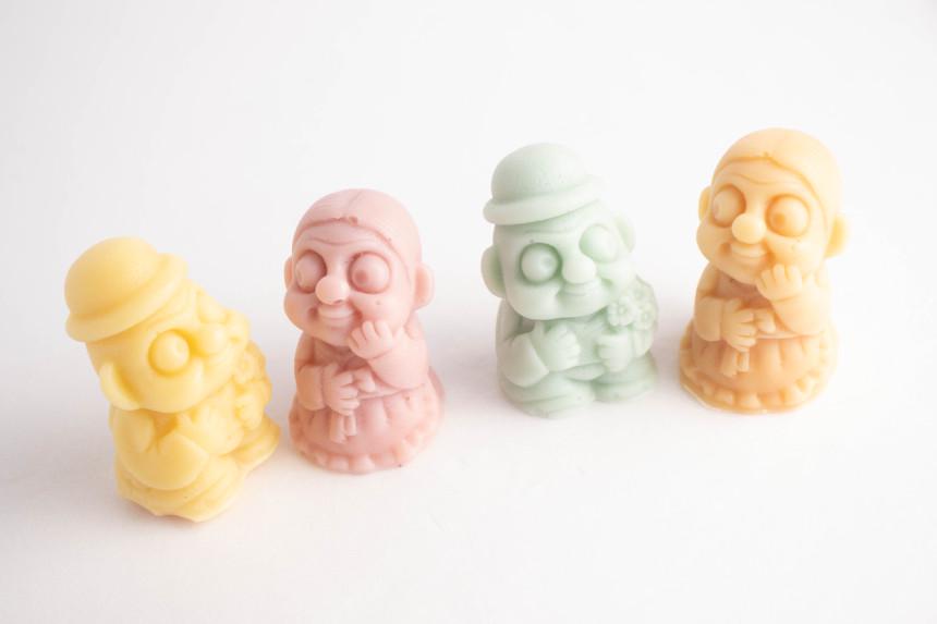 Dolhareubang Silicone Mold, Stone Grandpa Grandma Figurine