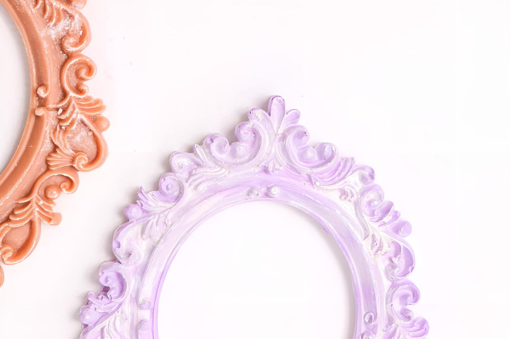 Antique Oval Frame Silicone Mold, Cameo & Candle Decor