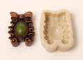 Antique Decor Soap Mold, Hand-Carved Relief, Chocolate, Ornament Diffuser Making