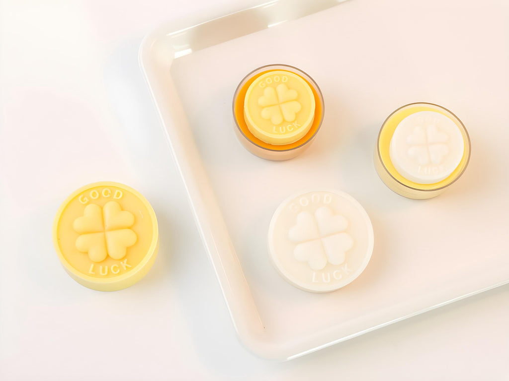 Good Luck Clover Silicone Mold, Coin Soap, Candle, Clay (30/44mm)