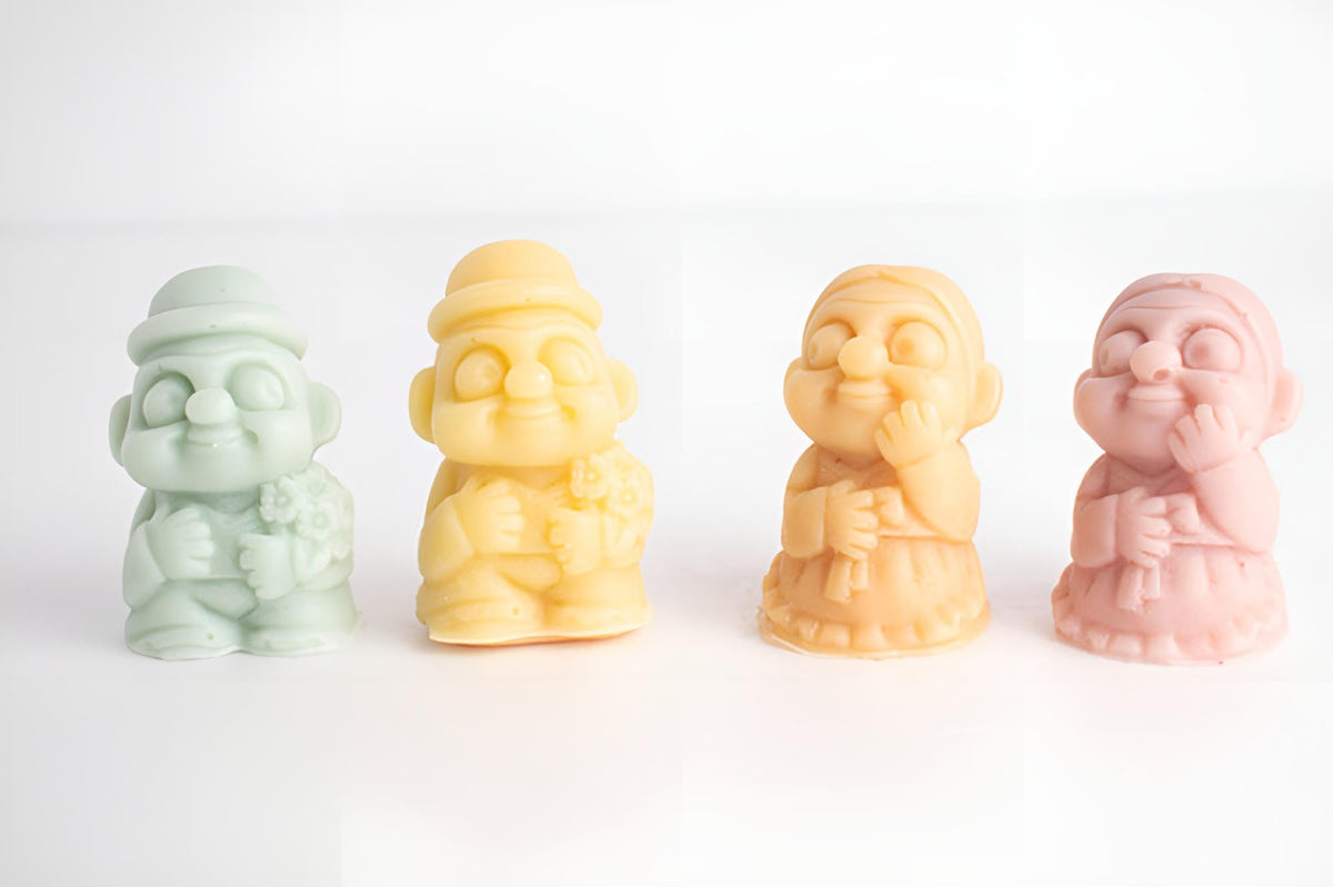 Dolhareubang Silicone Mold, Stone Grandpa Grandma Figurine
