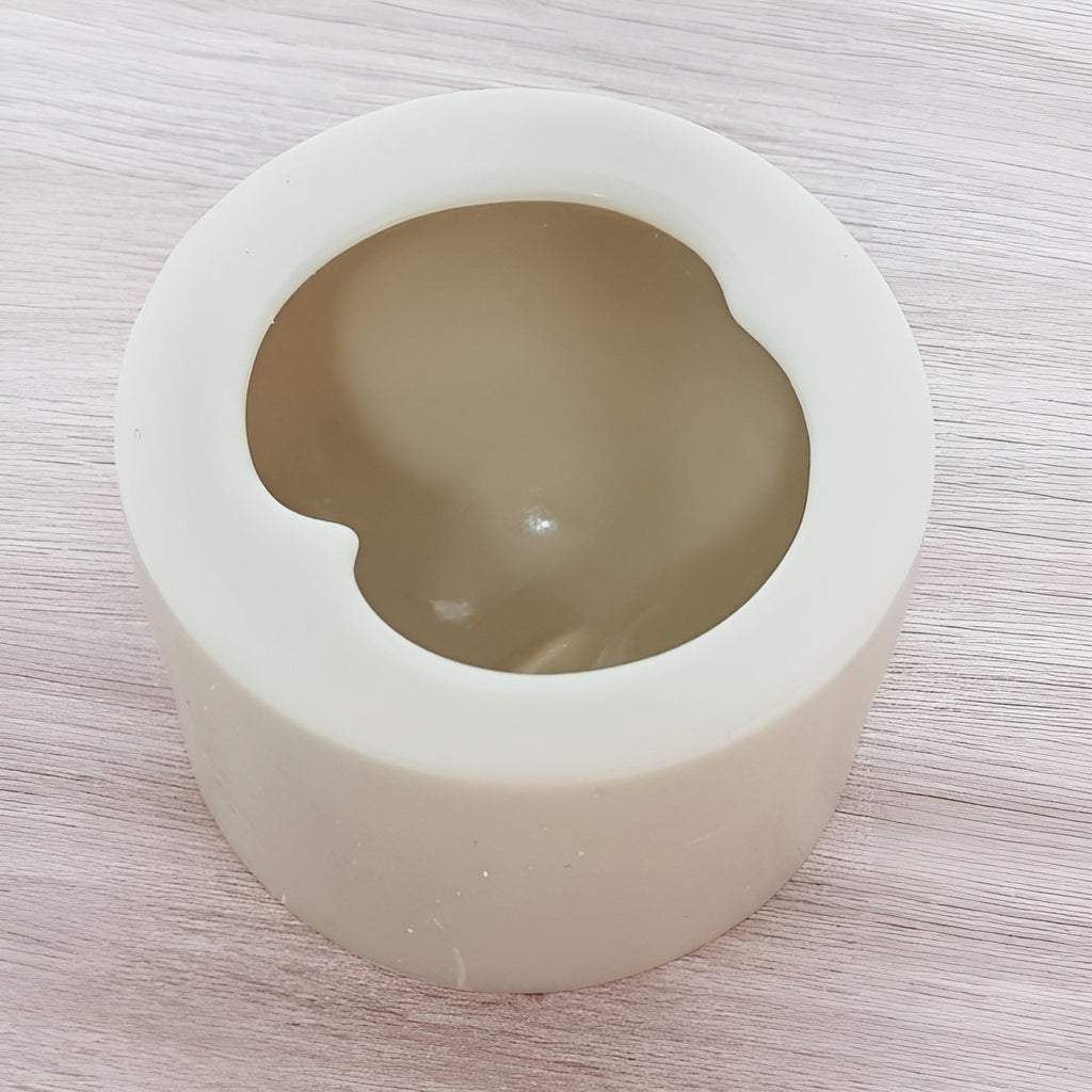 Large Peach Silicone Mold, Candle & Plaster Making, Handmade in Korea