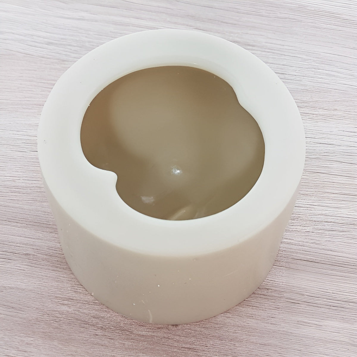 Large Peach Silicone Mold, Candle & Plaster Making, Handmade in Korea
