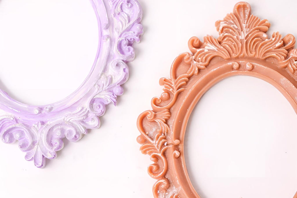 Antique Oval Frame Silicone Mold, Cameo & Candle Decor