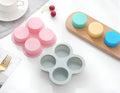 4-Cavity Round Silicone Mold, Soap, Candle, Cake, Candy