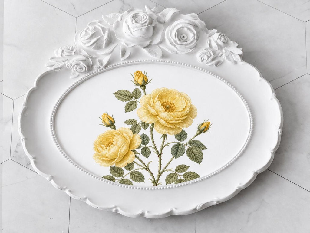 Rose Silicone Tray Mold, Large Antique Picture Frame