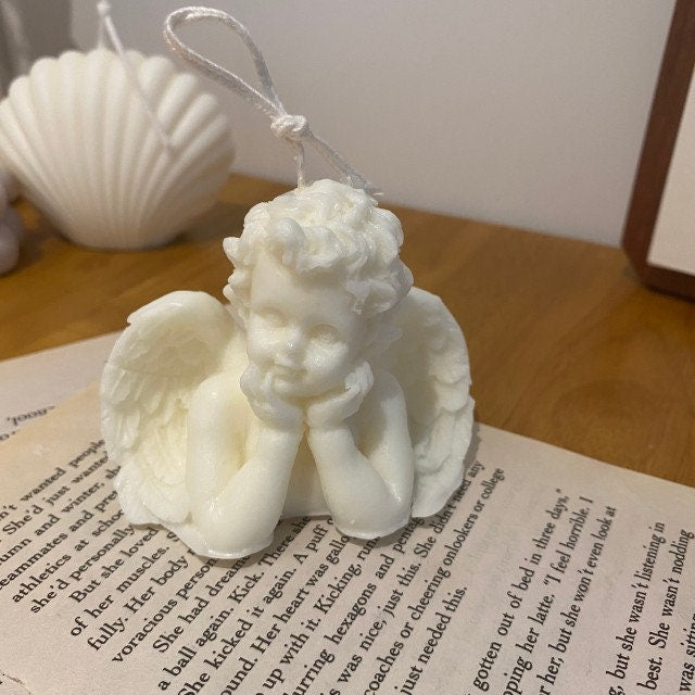 Baby Angel Silicone Mold, Candle Resin Soap Plaster Clay, Winged Cherub