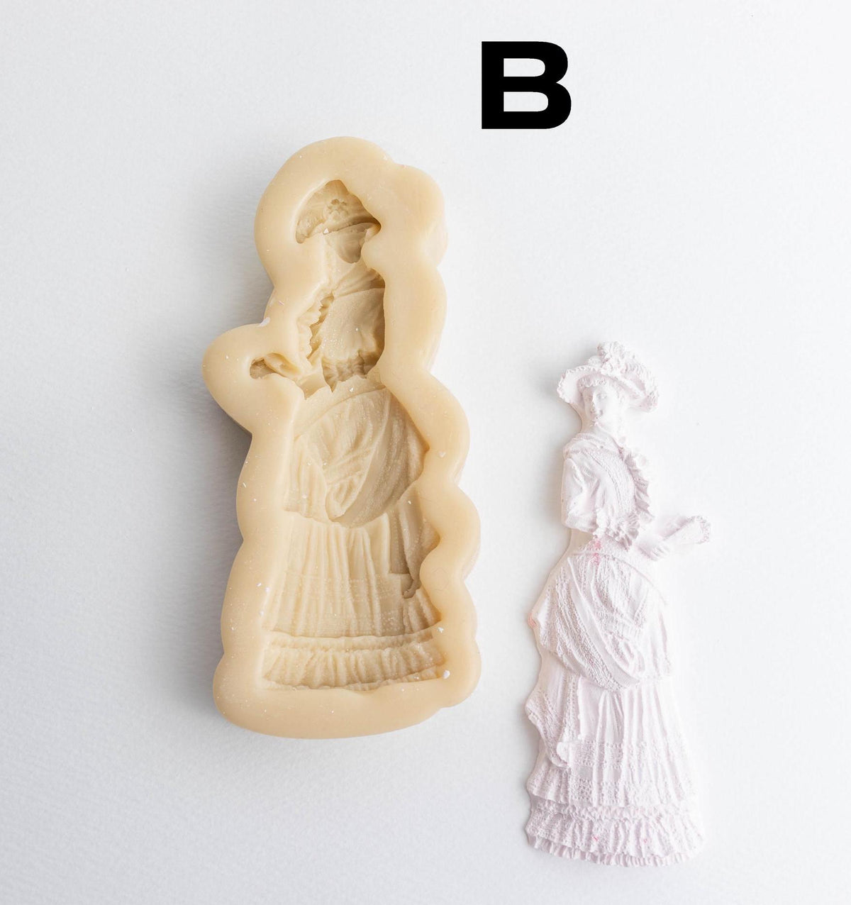 Renaissance Woman Silicone Mold, Victorian Costume Decor