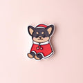 Winter Dog Character Silicone Mold, Clay Resin Craft