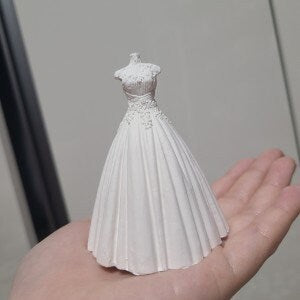 Bride wedding dress silicone mold, wedding gift making mold, wedding dress mold, candle plaster jesmonite concrete