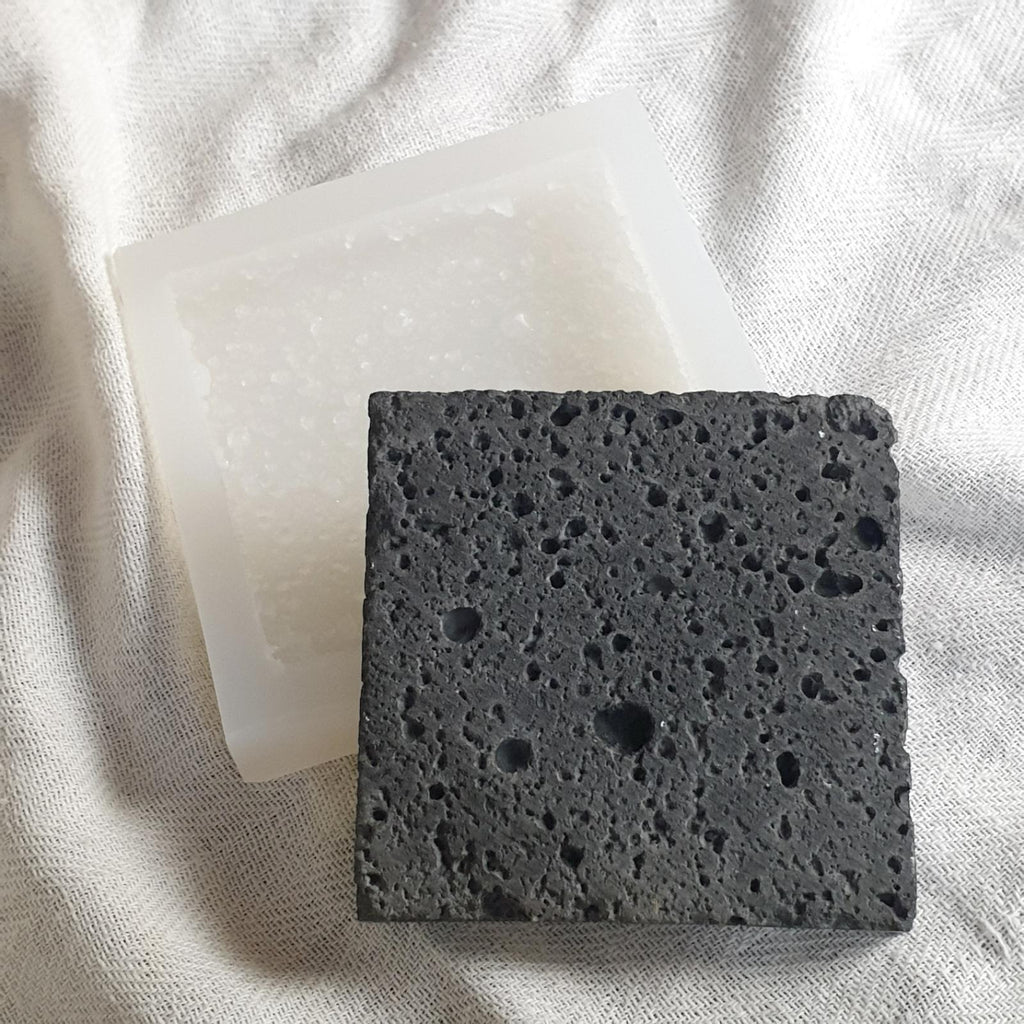 Volcanic Rock Coaster Mold, Basalt Stone Tray, Resin Pottery Gypsum Terrazzo