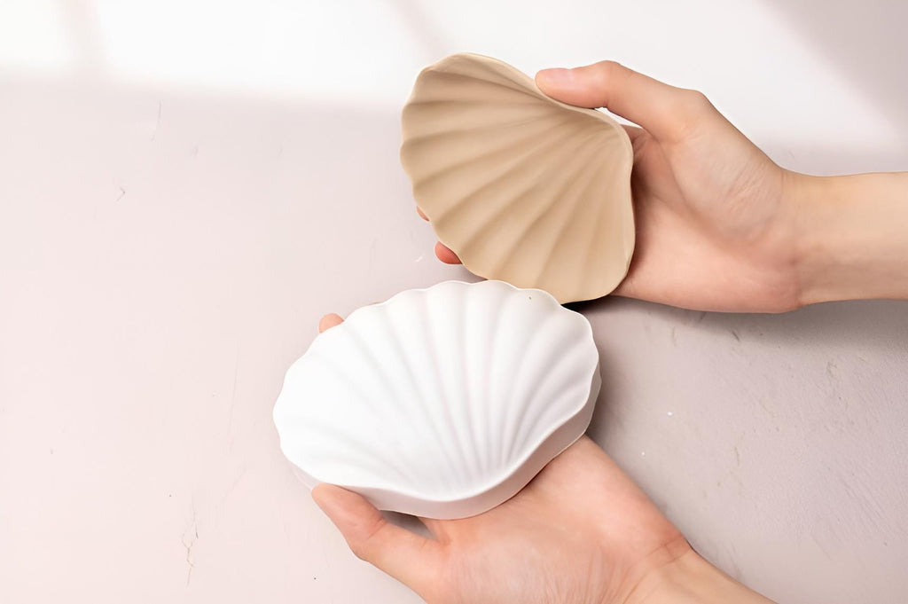 Vintage Frill Clam Shell Mother Mold, Pottery Ceramics, Plaster Mold Making