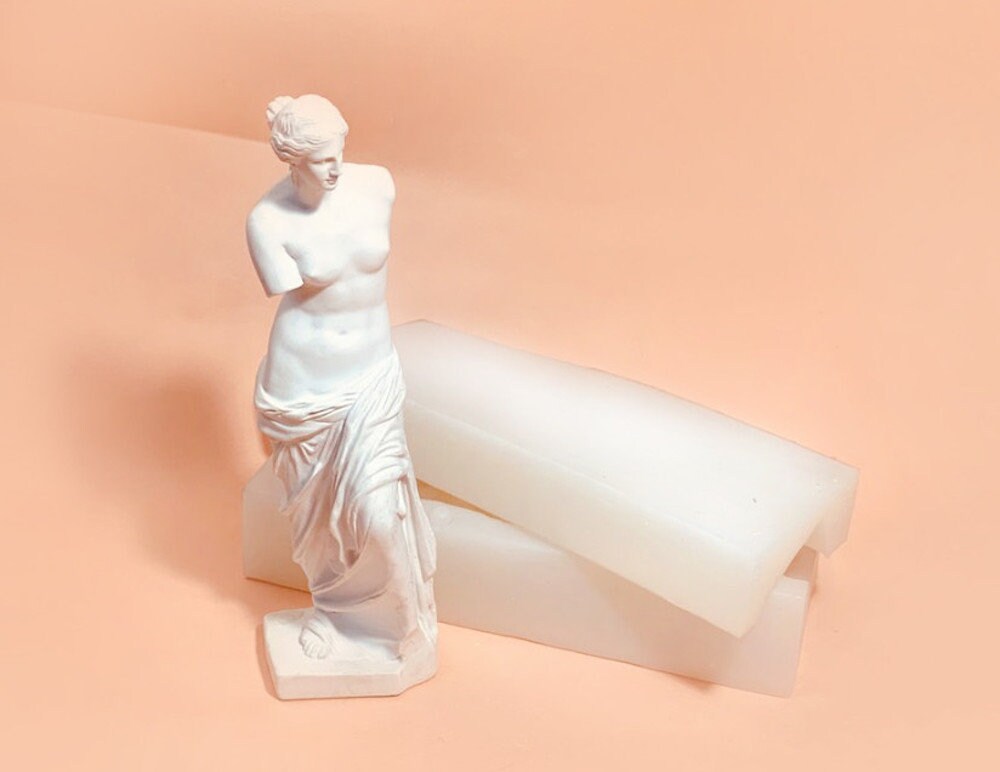 Venus Statue Silicone Mold, 3D Sculpture, Candle Mold, Jesmonite Plaster Resin Concrete