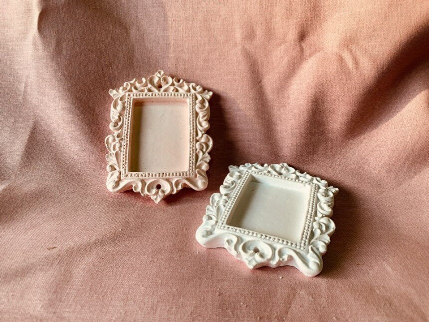 Antique Picture Frame Silicone Mold, Resin Jesmonite Tray